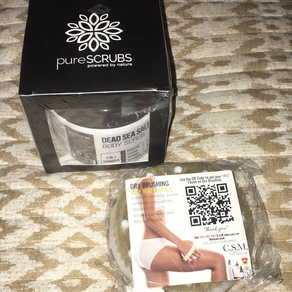 Dead Sea salt BODY SCRUB & dry brush